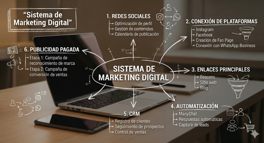 Infografía Sistema de Marketing Digital
